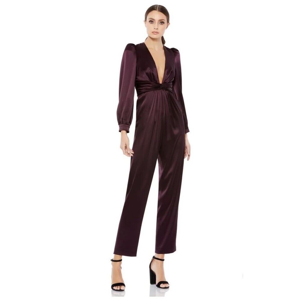 Mac Duggal Deep Purple Jumpsuit
